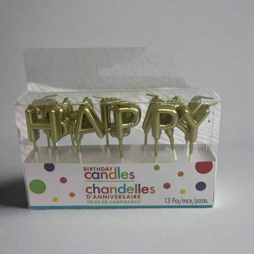 GOLDEN BIRTHDAY CANDLES